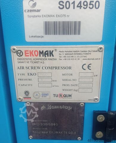 Screw compressor Ekomak EKO750