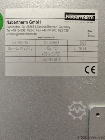 Umluftofen 450°C  500 Liter Ofen Nabertherm NA500/45 mit Hubtür