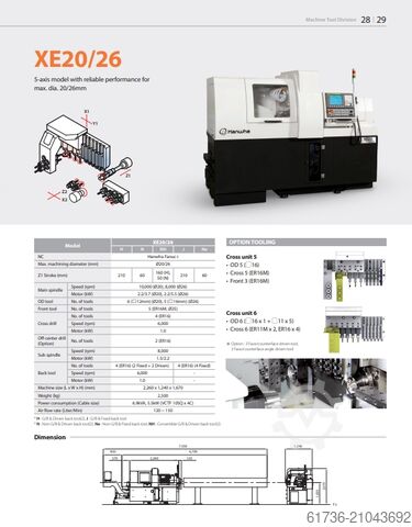 Langdrehautomat HANWHA XE26 H Fanuc