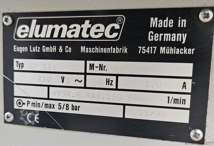 Elumatec EP 124 Elumatec EP 124