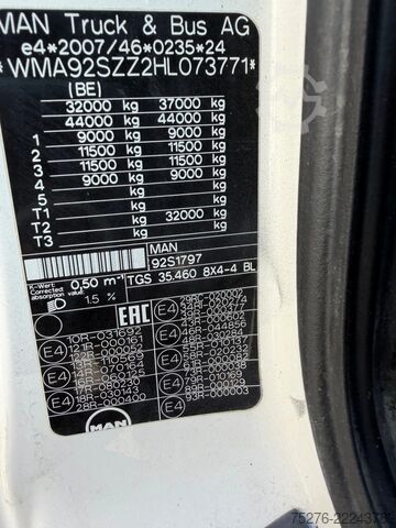 Hook arm system MAN TGS 35.460 8x4 Haaksysteem / Z kraan Euro 6