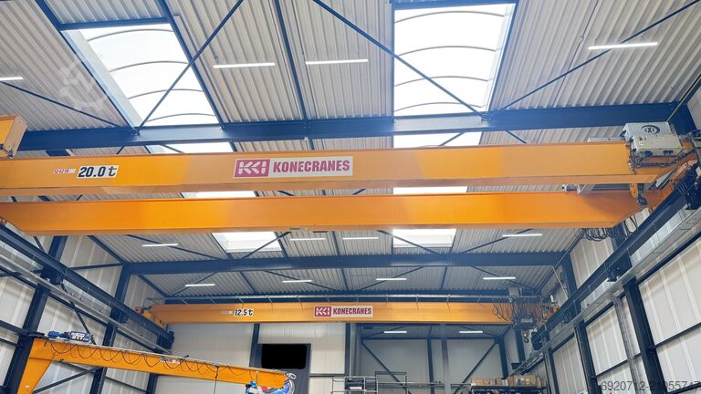 Double girder 19,000 x 20 tons Konecranes Dubbelligger Bovenloopkraan
