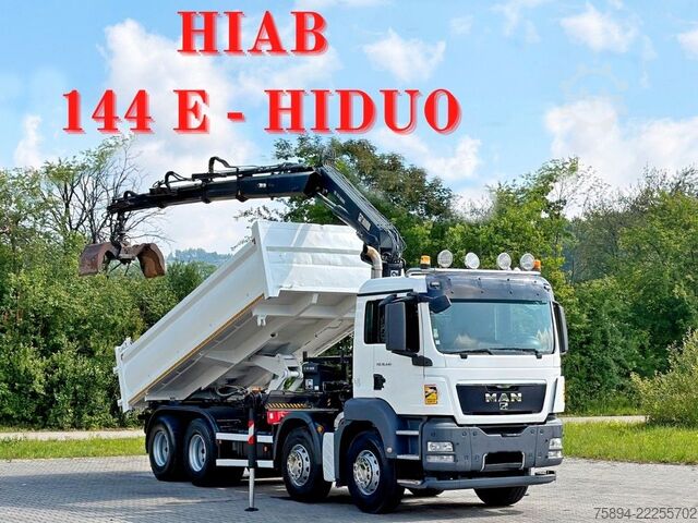 Truck mounted crane MAN TGS 35.440 * KIPPER 5,60m + KRAN/FUNK * 8x4 *TOP