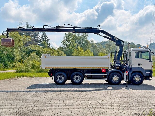 Truck mounted crane MAN TGS 35.440 * KIPPER 5,60m + KRAN/FUNK * 8x4 *TOP