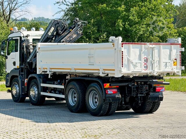 Truck mounted crane MAN TGS 35.440 * KIPPER 5,60m + KRAN/FUNK * 8x4 *TOP
