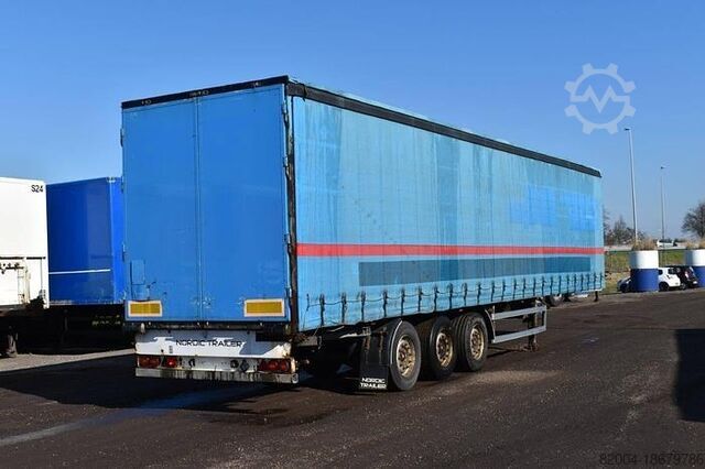 Curtain sided NORDIC SAF disc | Galvanised chassis | Anti theft tilts