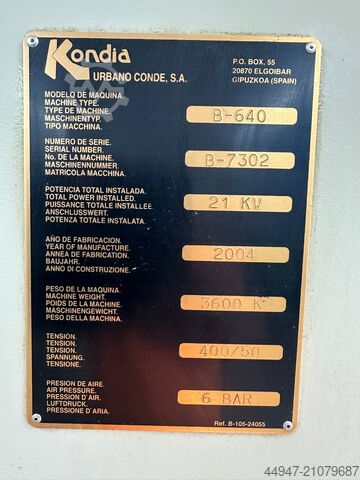 Vertikales Bearbeitungszentrum KONDIA B 640