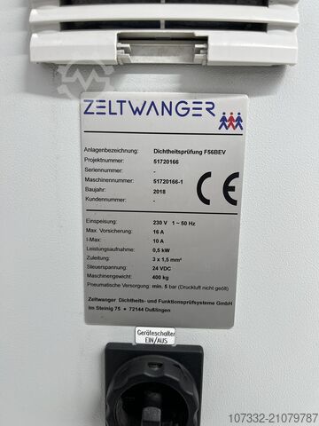 Dichtheitsprüfanlage Zeltwanger Dichtheitsprüfung F56BEV