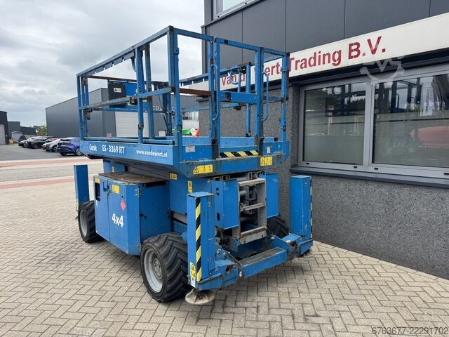 Genie GS 3369 RT Arbeitsbühne / Hubarbeitsbühne, 12m Arbeitshöhe, 4x4 Kubota DIESEL, Baujahr 2014 GENIE GS 3369 RT  Hoogwerker / Arbeitsbuhne 12mtr werkhoogte 4x4 Kubota DIESEL 2014
