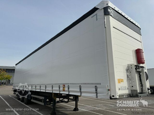 Open semitrailer with tarp Schmitz Cargobull Semitrailer Curtainsider Standard Hayon