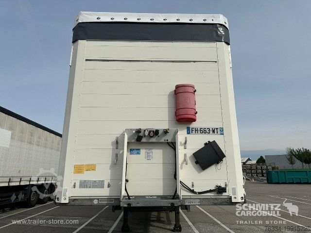 Open semitrailer with tarp Schmitz Cargobull Semitrailer Curtainsider Standard Hayon