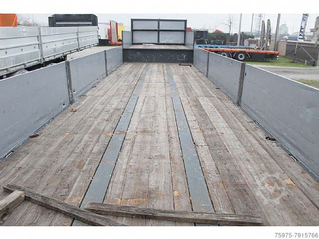 Flatbed open franchin semirimorchio cassonato collo doca 2 assi