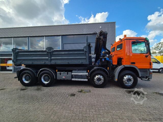Hook arm system Mercedes-Benz Actros 3241 8X4 Containersysteem/ 20T HMF crane...