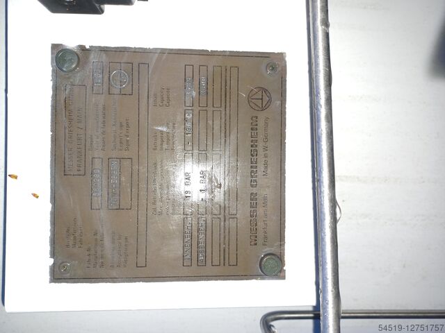 3,600 l nitrogen tank / cold gasifier Messer Griesheim ST 36