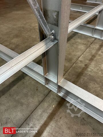 Kragarmregal ca. 18,45 lfm Kragarmregal Doppelseitig H:400 cm 500 Kg/Arm