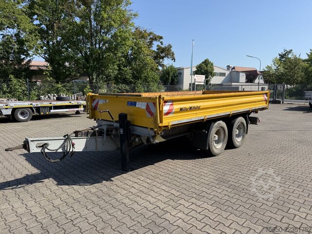 Three-way tipper trailer Müller Mitteltal TA-2  14,4 t Tandemkipper- Tieflader, Breitbereift