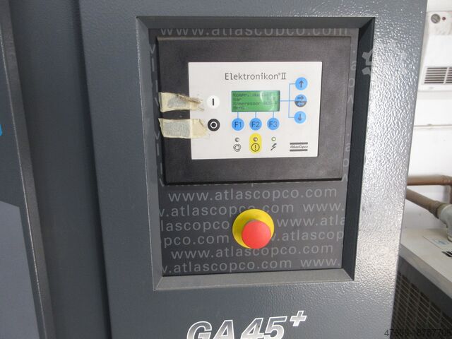 Schraubenkompressor Luftkompressor Raum Atlas Copco Druckluft Kompressor GA75VSD GA45+ Kältetrockner + Tank