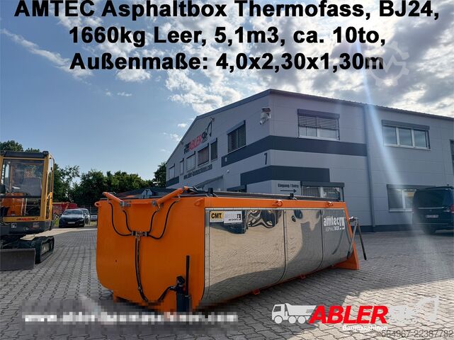 Asphalt hot box AMTEC Asphaltbox Thermofass 5,1 m³