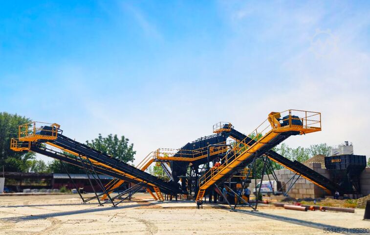 Vibrationssieb FABO Titreşimli Elek 1600x5000mm Titreşimli Yıkamalı Elek