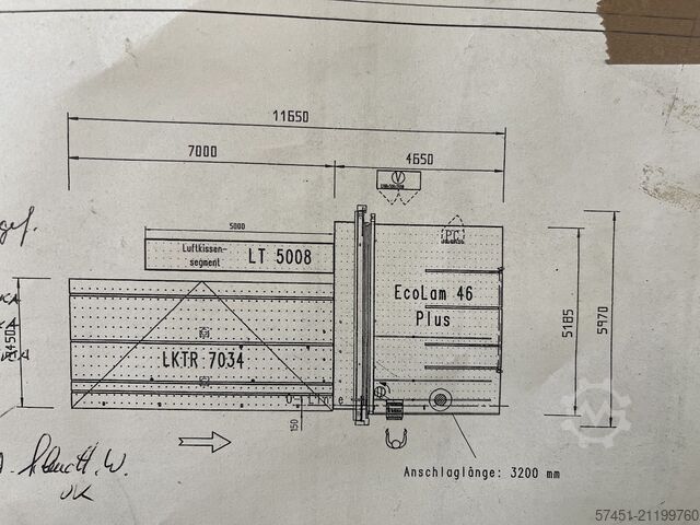 Glass laminated cutting table HEGLA ECOLAM 46 PLUS