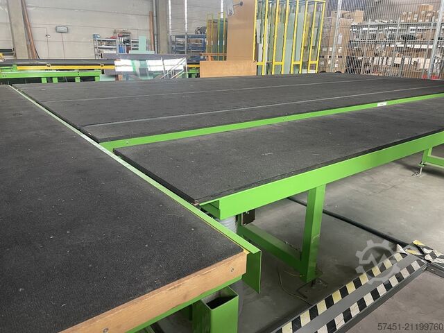 Glass laminated cutting table HEGLA ECOLAM 46 PLUS