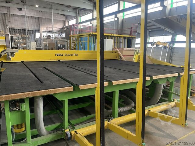 Glass laminated cutting table HEGLA ECOLAM 46 PLUS