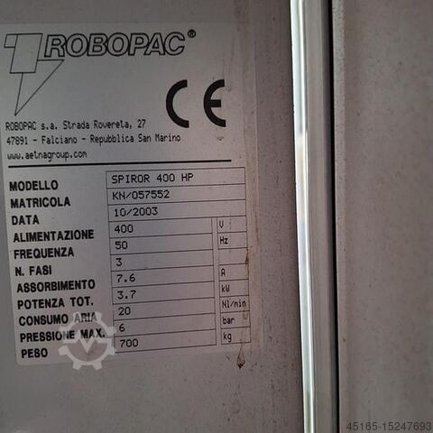 Verpackungslinie ROBOPAC SPIROR 400HR