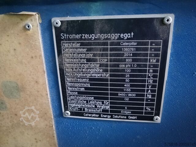 Blockheizkraftwerk MWM ETW 800 EG-CO-KA