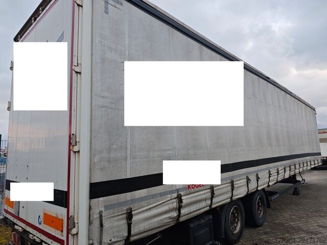 Open semitrailer with tarp KÖGEL Mega Liner S 18 SAF-Achsen hydraulisches Hubdach