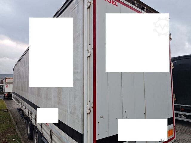 Open semitrailer with tarp KÖGEL Mega Liner S 18 SAF-Achsen hydraulisches Hubdach
