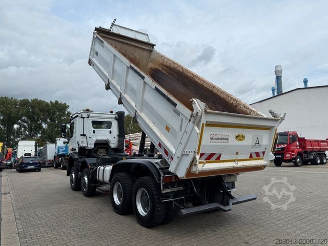 Tipper truck MERCEDES-BENZ 4145 8x8 Meiler Dreiseitenkipper Bordmatik