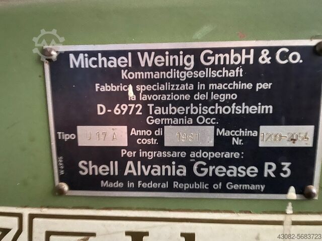 4-SEITEN HOBELMASCHINE WEINIG UNIMAT 17 A