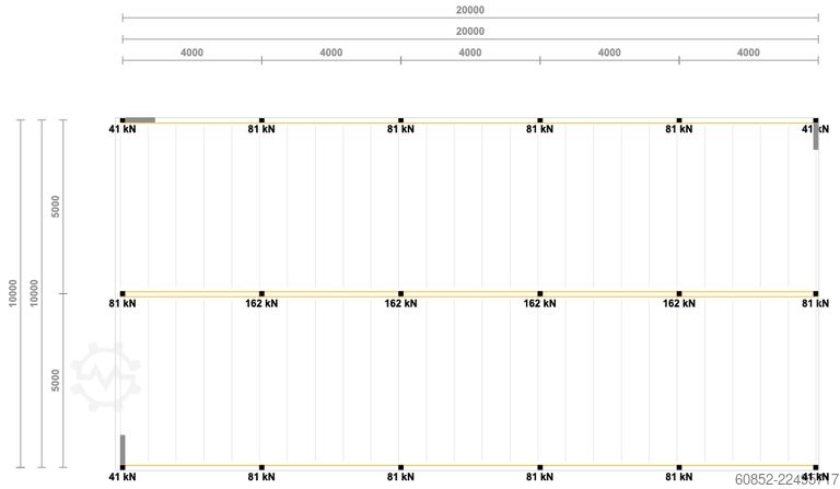 Lagerbühne 10x20m Lagerbühne , Belastung : 500kg/qm Unterkante: 2,5m ,ca. 200qm Systembühne
