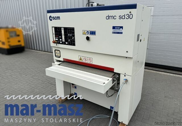 Breitbandschleifmaschine mit Metallwalze SCM DMC30 RCS 110  2 agregaty, stan idealny