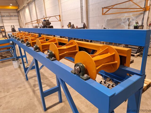 Conveyors with V conical rollers  