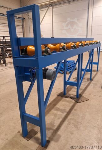 Conveyors with V conical rollers  
