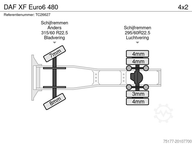 Standard-SZM DAF XF Euro6 480