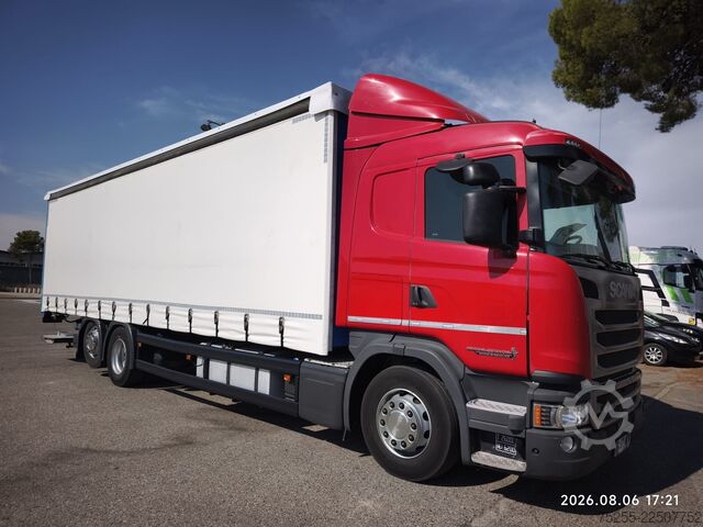 Flatbed truck with tarp SCANIA 26.450 G 6X2 EURO 6