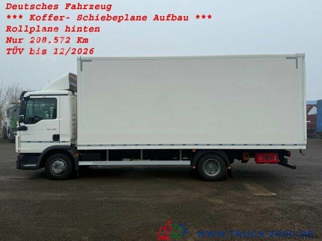 Box van MAN TGL 8.190 Koffer - Schiebeplane rechts