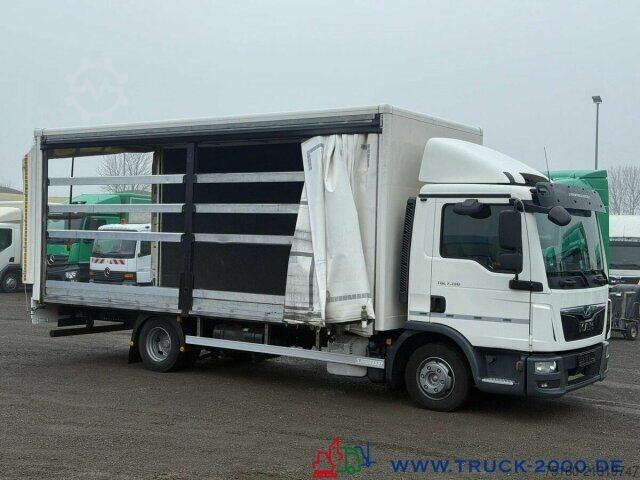 Box van MAN TGL 8.190 Koffer - Schiebeplane rechts