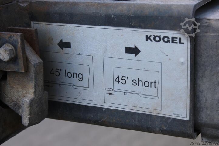 Auflieger-Wechselfahrgestell Kögel Multi Container Chassis Port 45 Triplex