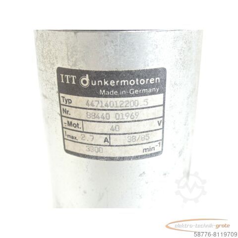 Control unit Dunkermotoren 44714012200.5 Motor 40 V
