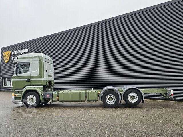 Chassis with cab Scania R450 6x2*4 / LIFT STEERING AXLE / PTO