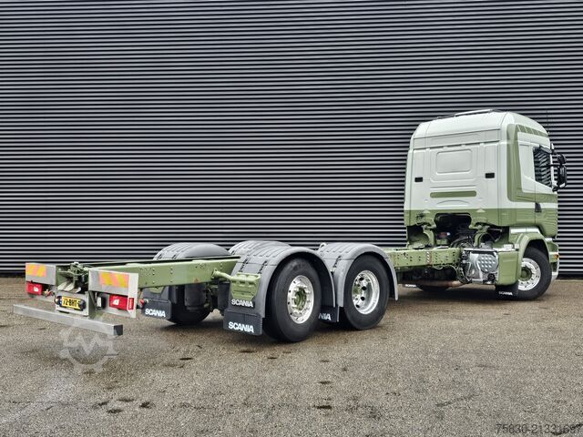 Chassis with cab Scania R450 6x2*4 / LIFT STEERING AXLE / PTO