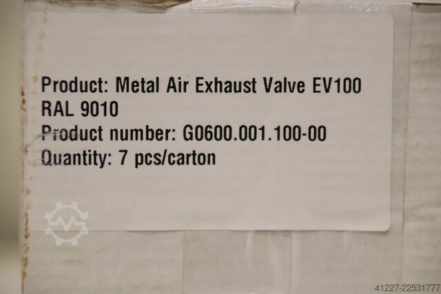 Tellerventil 7 Stück unbekannt EV100  Ø 140 mm