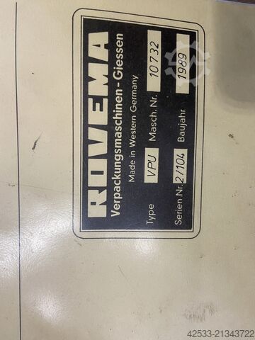 Bag forming, filling and sealing machine Rovema VPU