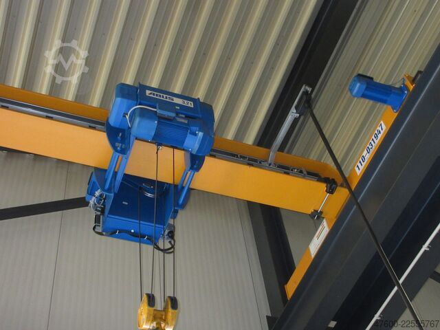 Cranesky crane, overhead crane, crane runway, span 9485 mm ABUS Hallenkran Brückenkran Kran ELV 3,2 NL 3200Kg Portalkran Kran 9485mm Hub 6m