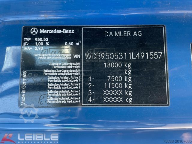 Truck chassis MERCEDES-BENZ Axor 1829L 4x2*Fahrgestell*Nebenantrieb*ADR