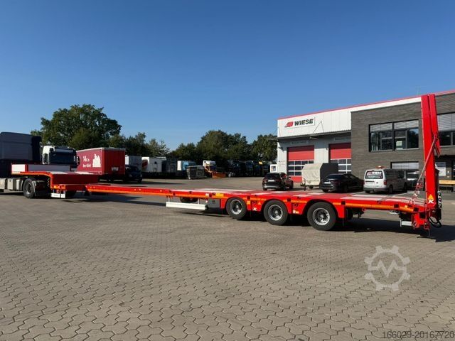 Low loader semitrailer KÄSSBOHRER K.SLA 3 / 1N-18/30 Ausziehbarer Tieflader