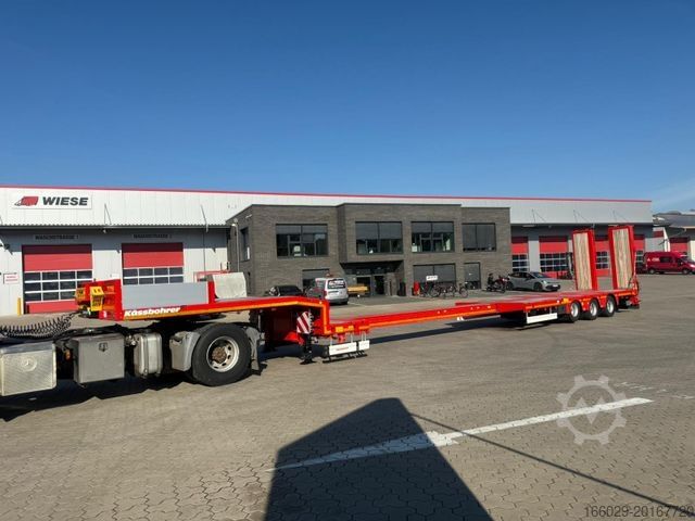 Low loader semitrailer KÄSSBOHRER K.SLA 3 / 1N-18/30 Ausziehbarer Tieflader